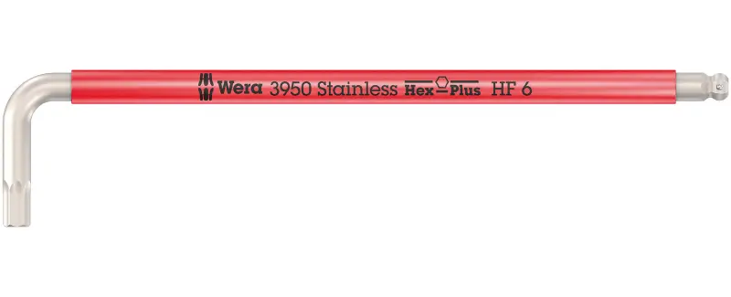 Wera 022696 Zástrčný klíč šestihranný (inbus) 6 mm 3950 SPKL Multicolour HF, nerezová ocel, s přidržovací funkcí (W05022696001)