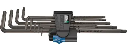 Wera 024450 Zástrčné klíče 967/9 Torx XL HF 1. Sada dlouhých 9 ks s přidržovací funkcí (W05024450001)