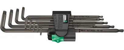 Wera 024460 Zástrčné klíče TORX® 967/9 TX XL 1, dlouhé (Sada 9 dílů) (W05024460001)