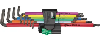 Wera 024480 Zástrčné klíče 967/9 TX XL Multicolour 1. Sada 9 ks dlouhých Torx klíčů (W05024480001)