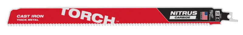 Pilový plátek na kov 300 x 25 x 1,27 mm Milwaukee Sawzall Torch™ Nitrus Carbide™ (7 TPI) (MI48005263)