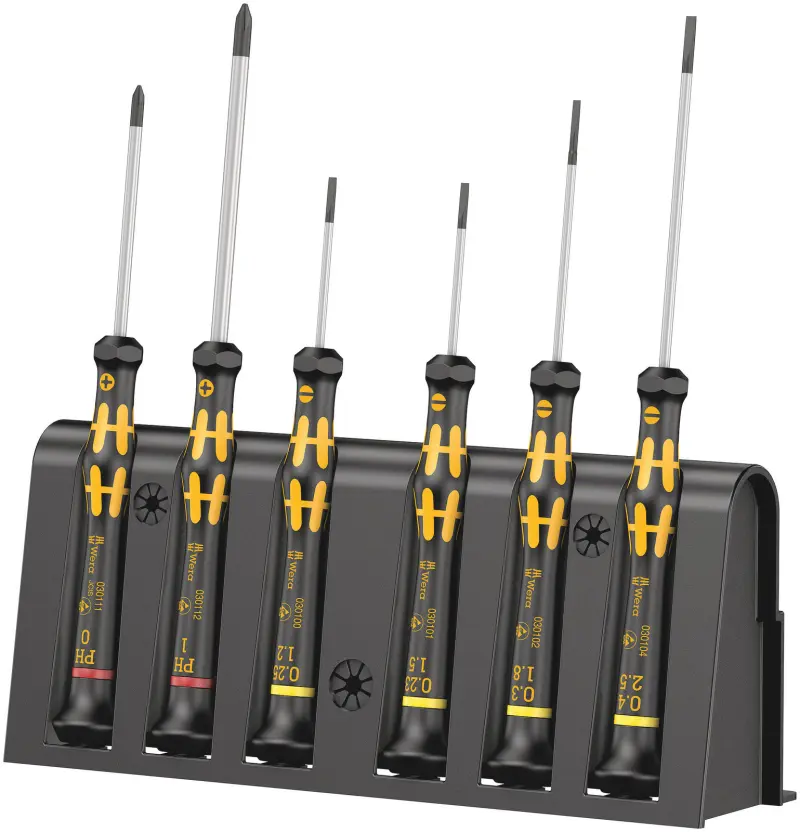 Wera 030170 Sada mikro šroubováků pro jem.elektr. 1578 A/6 ESD (6 ks) (W05030170001)