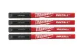 Značkovače s jemným hrotem Milwaukee INKZALL™ - černé (Sada 4 ks) (MI48223164)