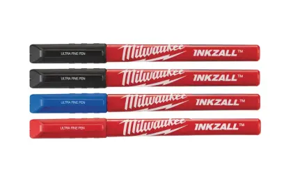 Značkovače s jemným hrotem Milwaukee INKZALL™ - barevné (Sada 4 ks) (MI48223165)
