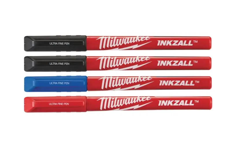 Značkovače s jemným hrotem Milwaukee INKZALL™ - barevné (Sada 4 ks) (MI48223165)