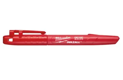 Značkovač Milwaukee INKZALL™ s jemným hrotem - červený (MI48223170)