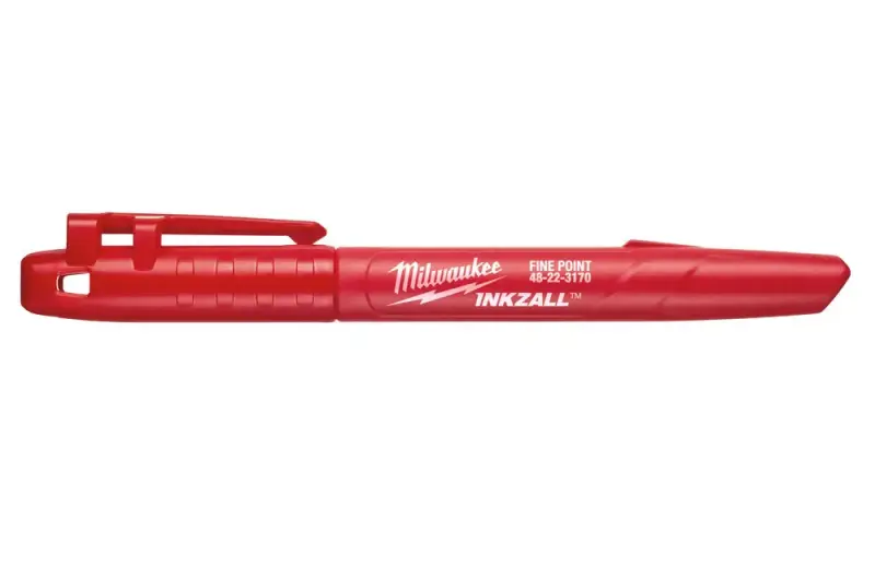 Značkovač Milwaukee INKZALL™ s jemným hrotem - červený (MI48223170)