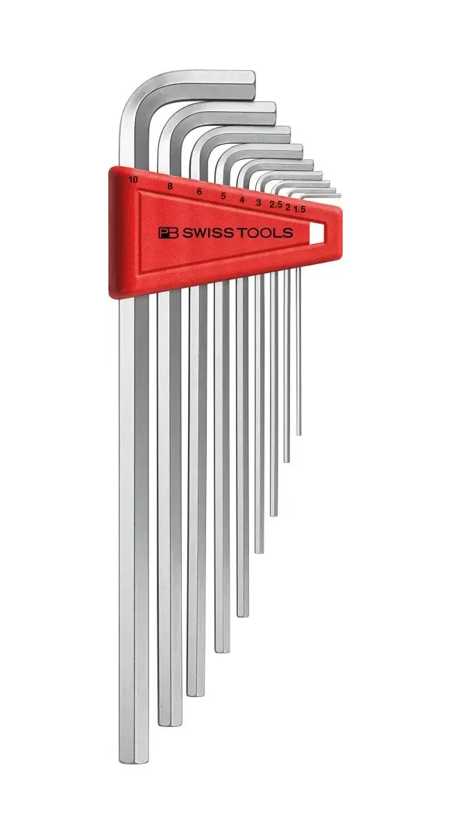Zástrčné klíče inbus 1,5 ÷ 10 mm Swiss Tools PB 211.H-10 (Sada 9 dílů) (PBS7610733007073)