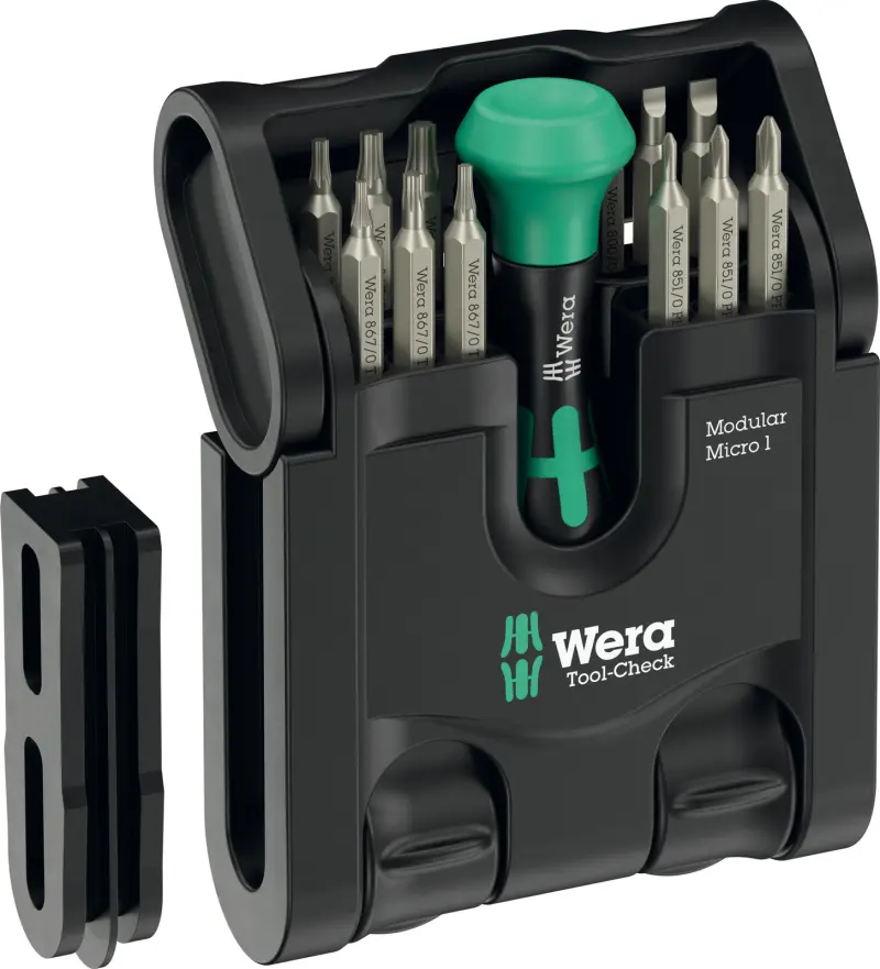 Wera 049002 Ruční držák Kraftform Micro 1014 a micro bity (Sada 21 dílů) (W05049002001)