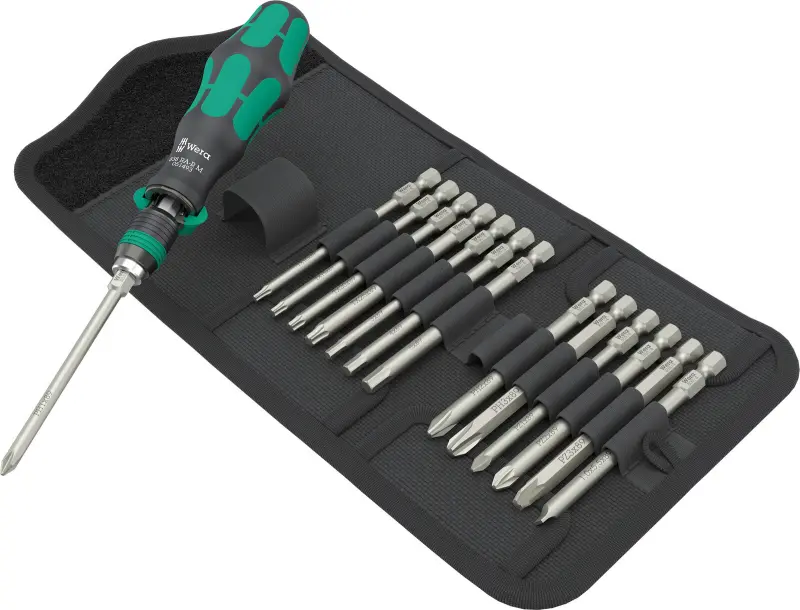 Wera 051061 Držák bitů Kraftform Kompakt 838 RA-R M Set 1 včetně bitů (Sada 15 dílů) (W05051061001)