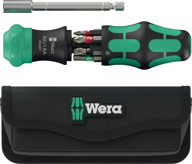Wera 051520 Držák bitů Kraftform Kompakt 28 RA s pouzdrem včetně bitů (Sada 6 dílů) (W05051520001)