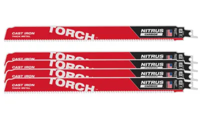 Pilové plátky na kov Milwaukee Sawzall 300 x 25 x 1,27 mm Torch™ Nitrus Carbide™ - 5 ks (7 TPI) (MI48475563)