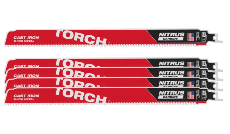 Pilové plátky na kov Milwaukee Sawzall 300 x 25 x 1,27 mm Torch™ Nitrus Carbide™ - 5 ks (7 TPI) (MI48475563)