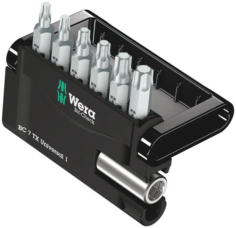 Wera 056294 6-dílná sada bitů TORX Mini-Check TX s držákem 893/4/1 K (W05056294001)