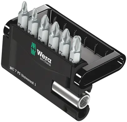 Wera 056296 6-dílná sada křížových bitů Mini-Check PZ s držákem 893/4/1 K (W05056296001)