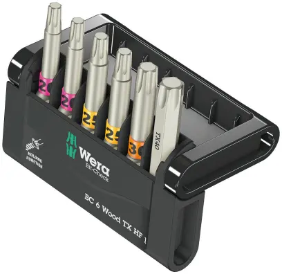 Wera 056470 Šroubovací bity 1/4" Bit-Check 6 Wood TX HF 1 (Sada 6 dílů) (W05056470001)