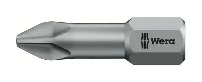 Wera 056510 Bit PH 2 – 851/1 TZ. Šroubovací bit 1/4 Hex, 25 mm pro křížové šrouby Phillips 851/1 (W05056510001)