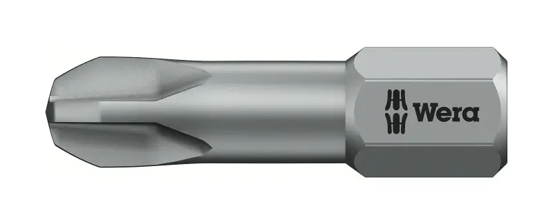 Wera 056525 Bit PH 3 – 851/1 TZ. Šroubovací bit 1/4 Hex, 25 mm pro křížové šrouby Phillips (W05056525001)