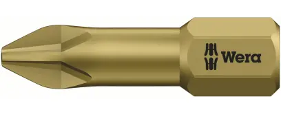 Wera 056610 Bit PH 2 – 851/1 TH. Šroubovací bit 1/4 Hex, 25 mm pro křížové šrouby Phillips 851/1 (W05056610001)