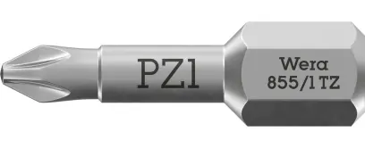 Wera 056810 Šroubovací bit 1/4" Hex PZ 1 x 25 mm, typ 855/1 TZ pro křížové šrouby Pozidriv (W05056810001)