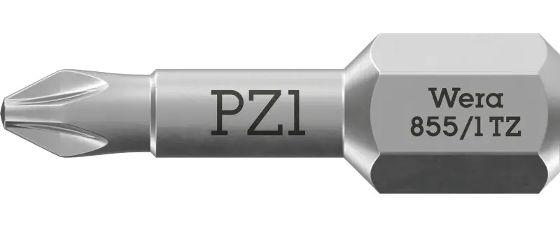 Wera 056810 Šroubovací bit 1/4" Hex PZ 1 x 25 mm, typ 855/1 TZ pro křížové šrouby Pozidriv (W05056810001)