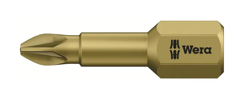 Wera 056910 Bit PZ 1 – 855/1 TH. Šroubovací bit 1/4 Hex, 25 mm pro křížové šrouby Pozidriv (W05056910001)