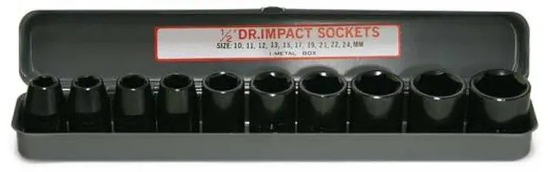 Utahovací nástavce 1/2", sada 10 dílů