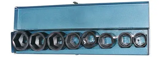 Utahovací nástavce 3/4", sada 8 dílů