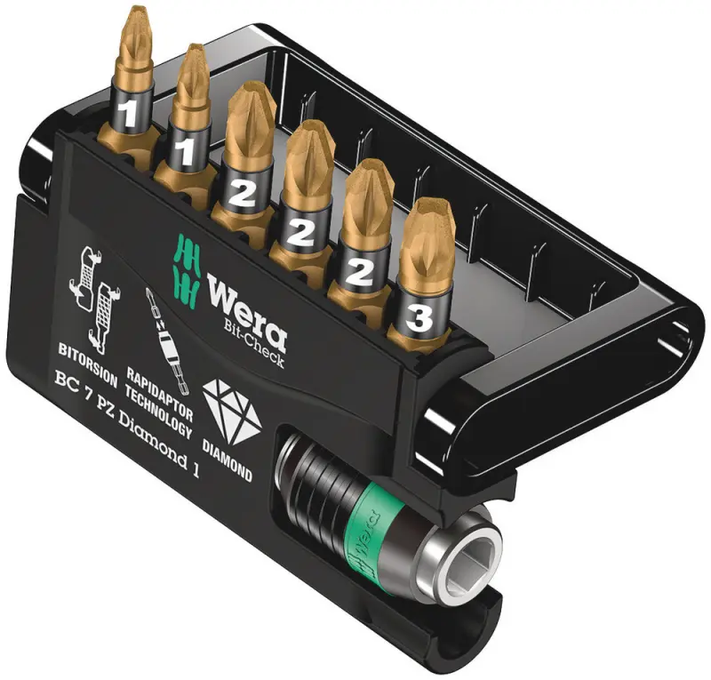 Bity Diamond - Sada (7 Ks)1 x 1/4"x50; 2 x PZ 1x25 (W05057412001)