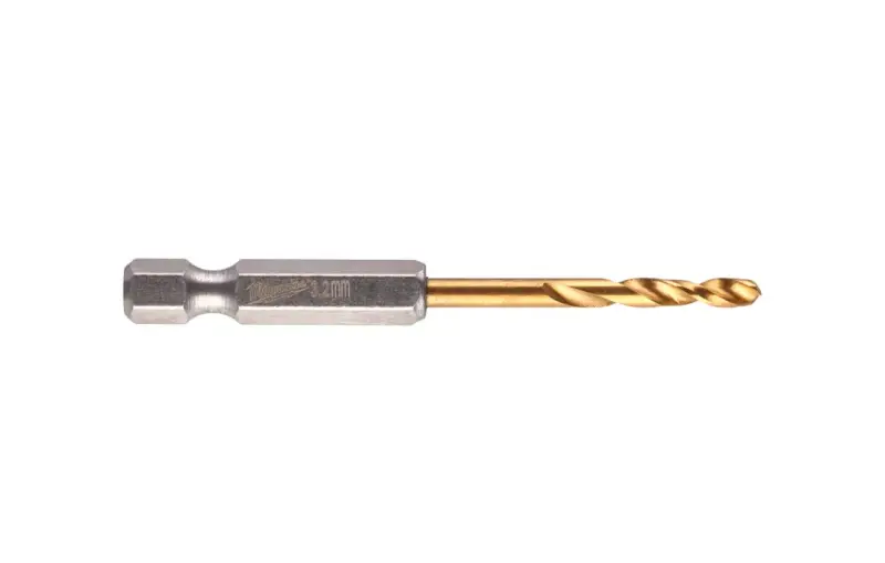 Vrtáky do kovu Milwaukee Shockwave HSS-G TiN Red Hex pr. 3,2 mm (Sada 2 ks) (MI48894706)