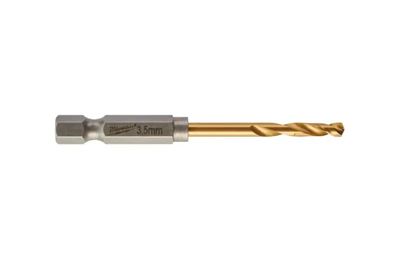 Vrtáky do kovu Milwaukee Shockwave HSS-G TiN Red Hex pr. 3,5 mm (Sada 2 ks) (MI48894707)