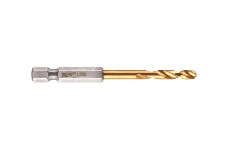 Vrták do kovu Milwaukee Shockwave HSS-G TiN Red Hex pr. 4,2 mm (MI48894709)