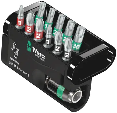 Wera 057420 Sada 11 bitů Wera Bit-Check 12 BiTorsion 1 (PH, PZ, Torx) (W05057420001)