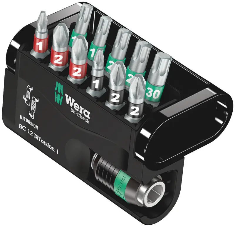 Wera 057420 Sada 11 bitů Wera Bit-Check 12 BiTorsion 1 (PH, PZ, Torx) (W05057420001)
