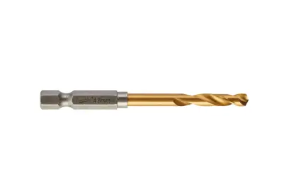 Vrták do kovu Milwaukee Shockwave HSS-G TiN Red Hex pr. 4,8mm -1ks (MI48894711)