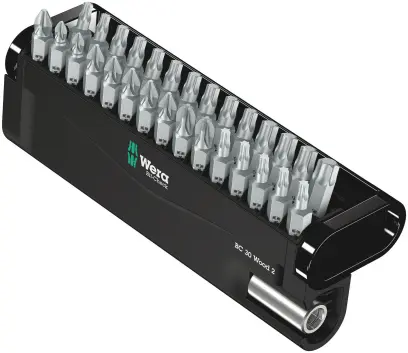 Wera 057432 Bity 1/4" Bit-Check 30 Wood 2 (Dřevo) (W05057432001)