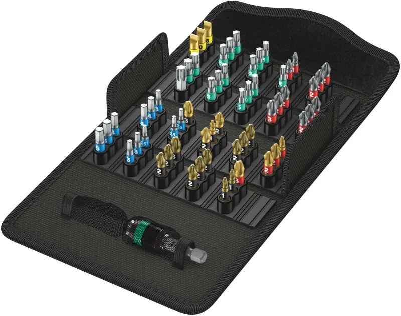 Wera 057441 Sada 60 bitů Wera Bit-Safe 61 BiTorsion 1 (PH, PZ, Torx, PL, Hex-plus) (W05057441001)