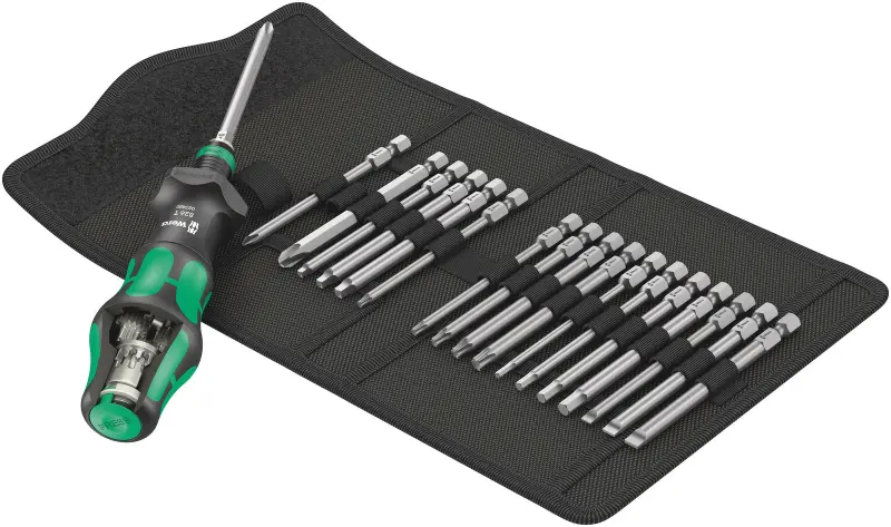 Wera 057483 Výměnné šroubovací čepele Kraftform Kompakt Turbo Imperial 1, palcové (Sada 19 dílů) (W05057483001)