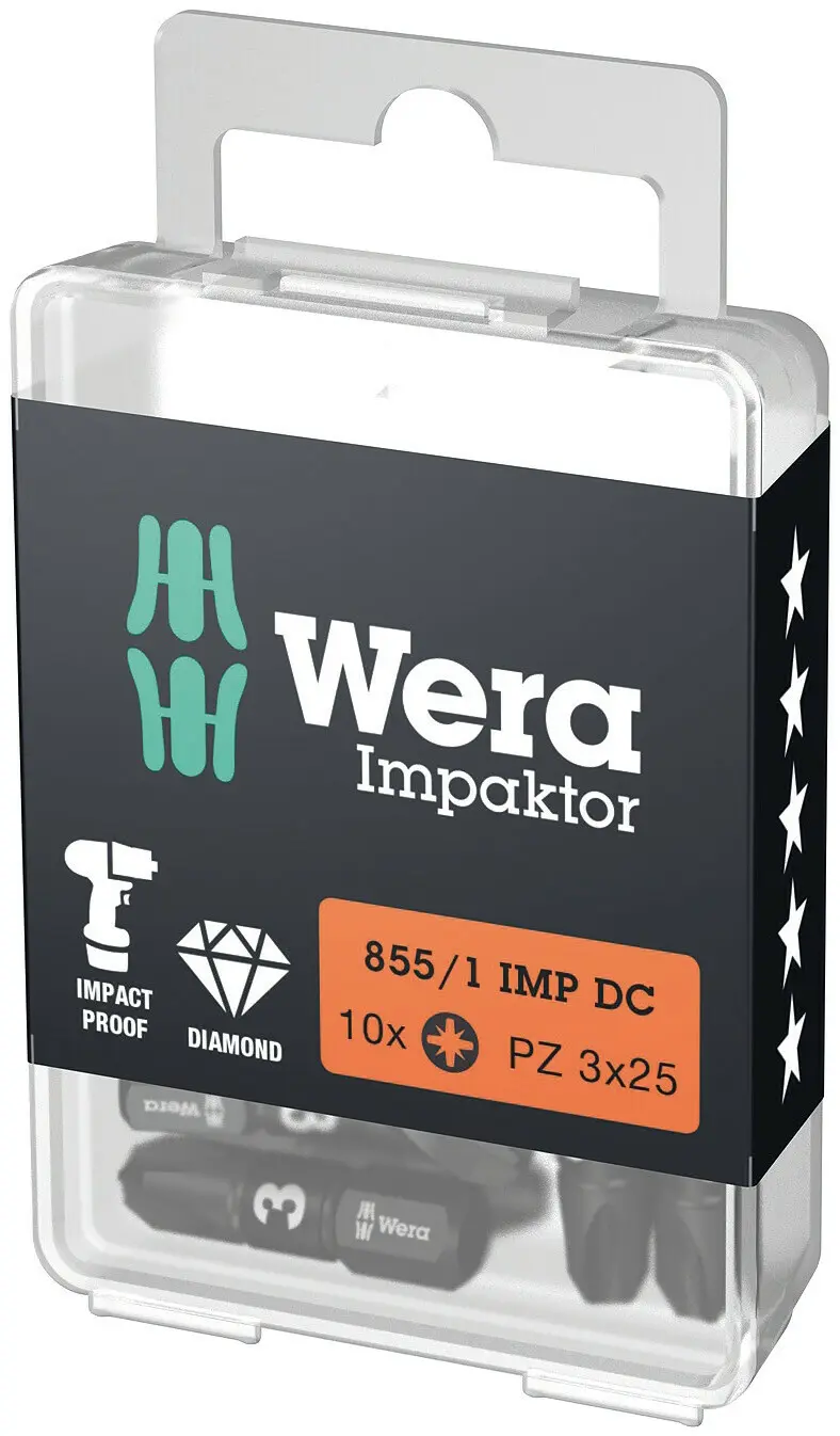 Wera 057622 Bit 1/4" PZ 3 typ 855/1 IMP DC Impaktor (W05057622001)