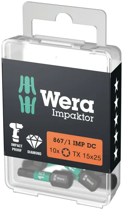 Wera 057623 Bit 1/4" Torx TX 15 typ 867/1 IMP DC Impaktor (W05057623001)