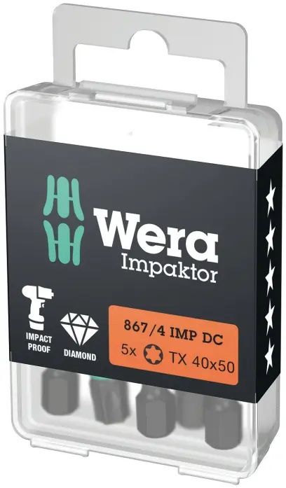 Wera 057667 Bit 1/4" Torx TX 40x50 typ 867/4 IMP DC Impaktor (W05057667001)