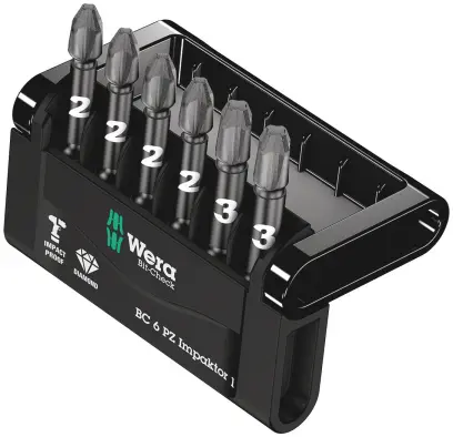 Wera 057692 Sada bitů Bit-Check 6 PZ Impaktor 1 (6 dílů PZ) (W05057692001)