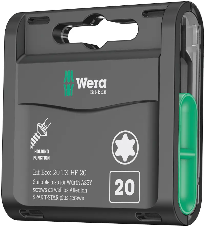 Wera 057777 Šroubovací bity 1/4" Bit-Box 20 TX HF (Sada 20 dílů) (W05057777001)