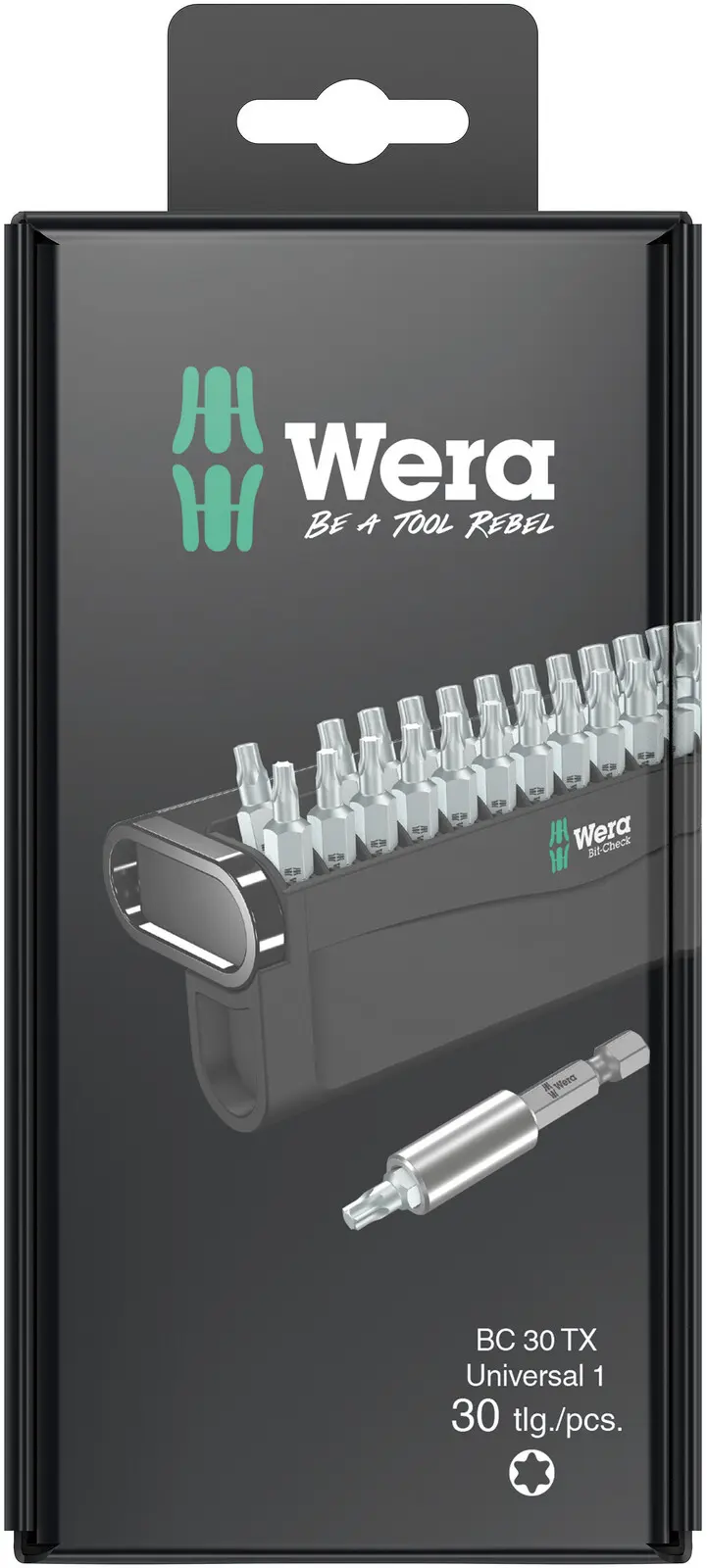 Wera 057900 Šroubovací bity 1/4" Bit-Check 30 TX Universal 1 SB (Sada 30 dílů) (W05057900001)