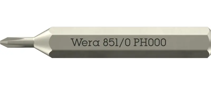 Wera 058119 Šroubovací bit 851/0 Micro PH 000 na šrouby s křížovou drážkou (W05058119001)
