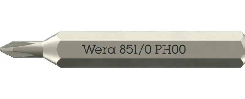 Wera 058120 Šroubovací bit 851/0 Micro PH 00 na šrouby s křížovou drážkou (W05058120001)