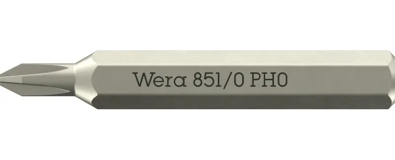 Wera 058121 Šroubovací bit 851/0 Micro PH 0 na šrouby s křížovou drážkou (W05058121001)