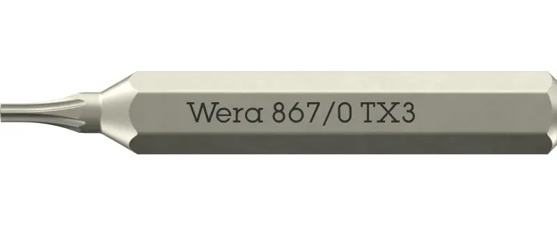 Wera 058129 Šroubovací bit 867/0 Micro TX 3 na šrouby TORX (W05058129001)