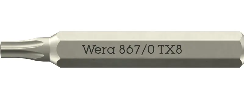 Wera 058132 Šroubovací bit 867/0 Micro TX 8 na šrouby TORX (W05058132001)