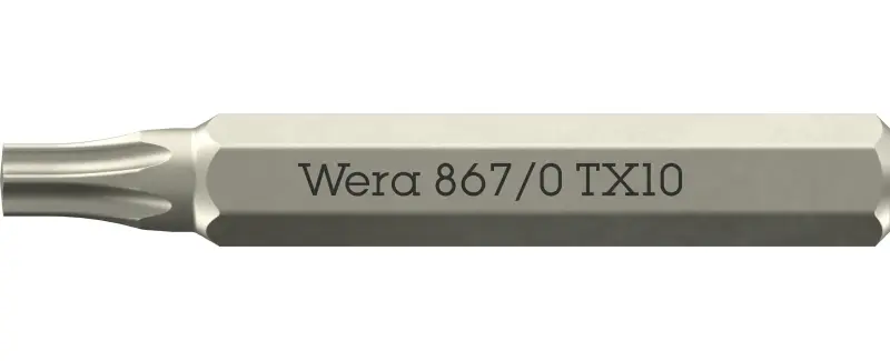 Wera 058133 Šroubovací bit 867/0 Micro TX 10 na šrouby TORX (W05058133001)